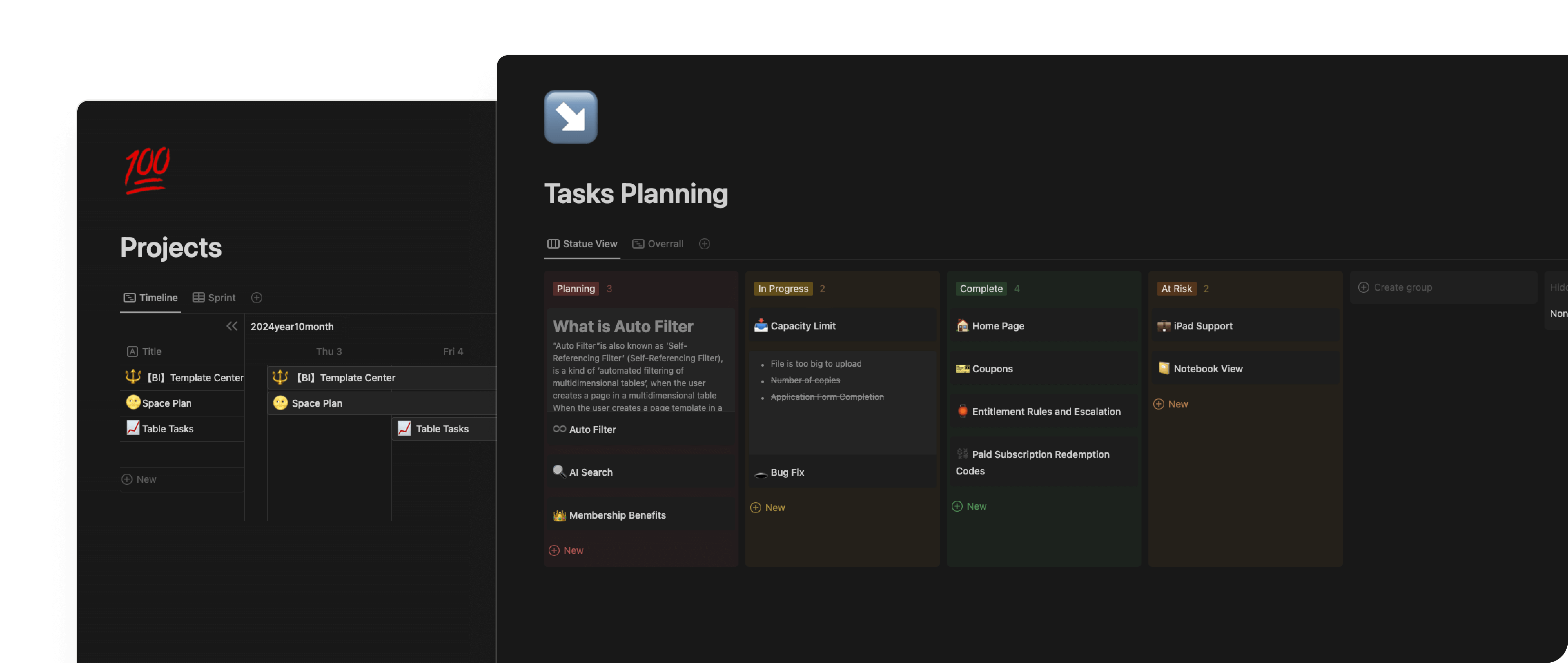 All workflow in one place