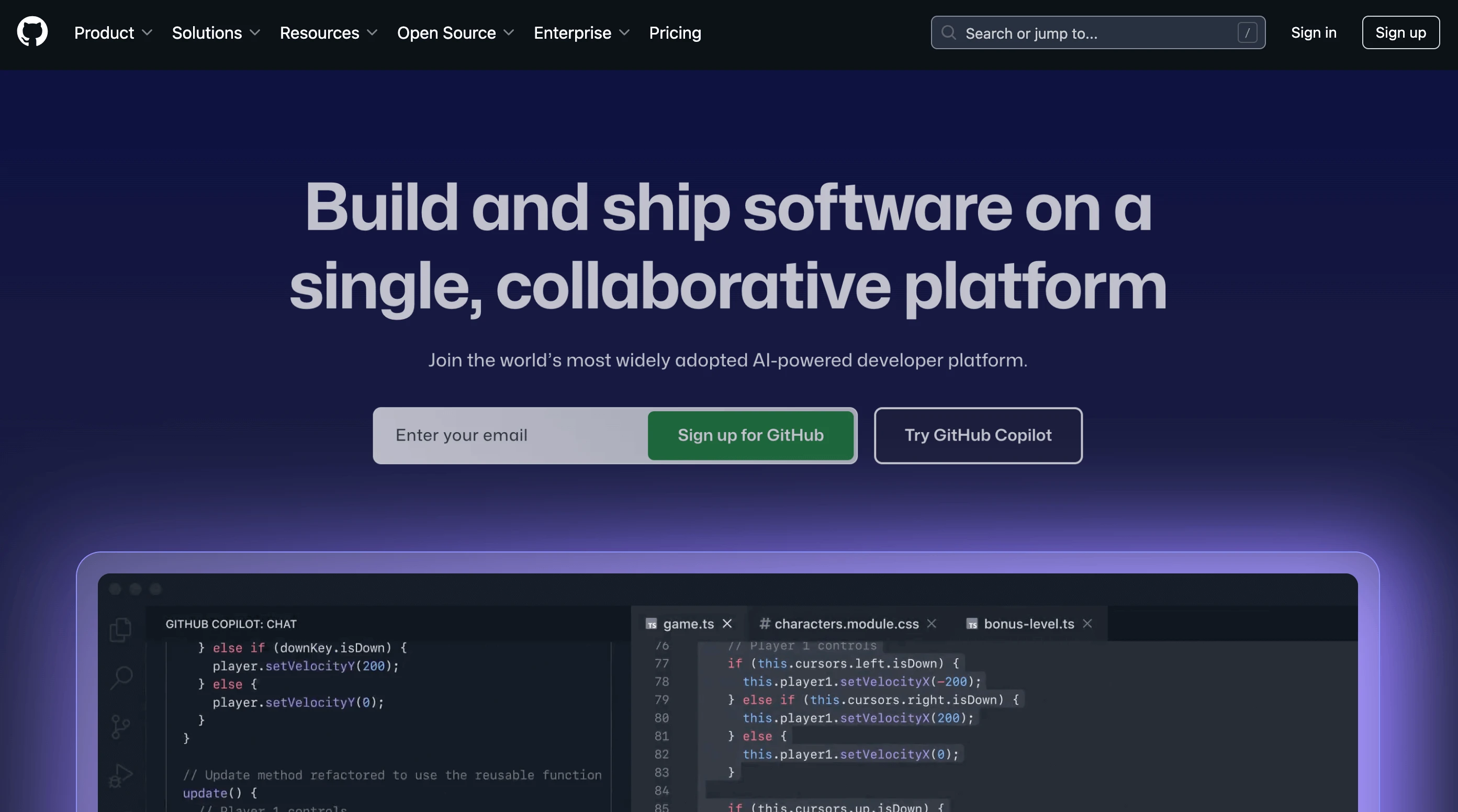 GitHub Copilot AI coding assistant showing intelligent code suggestions inside VS Code editor