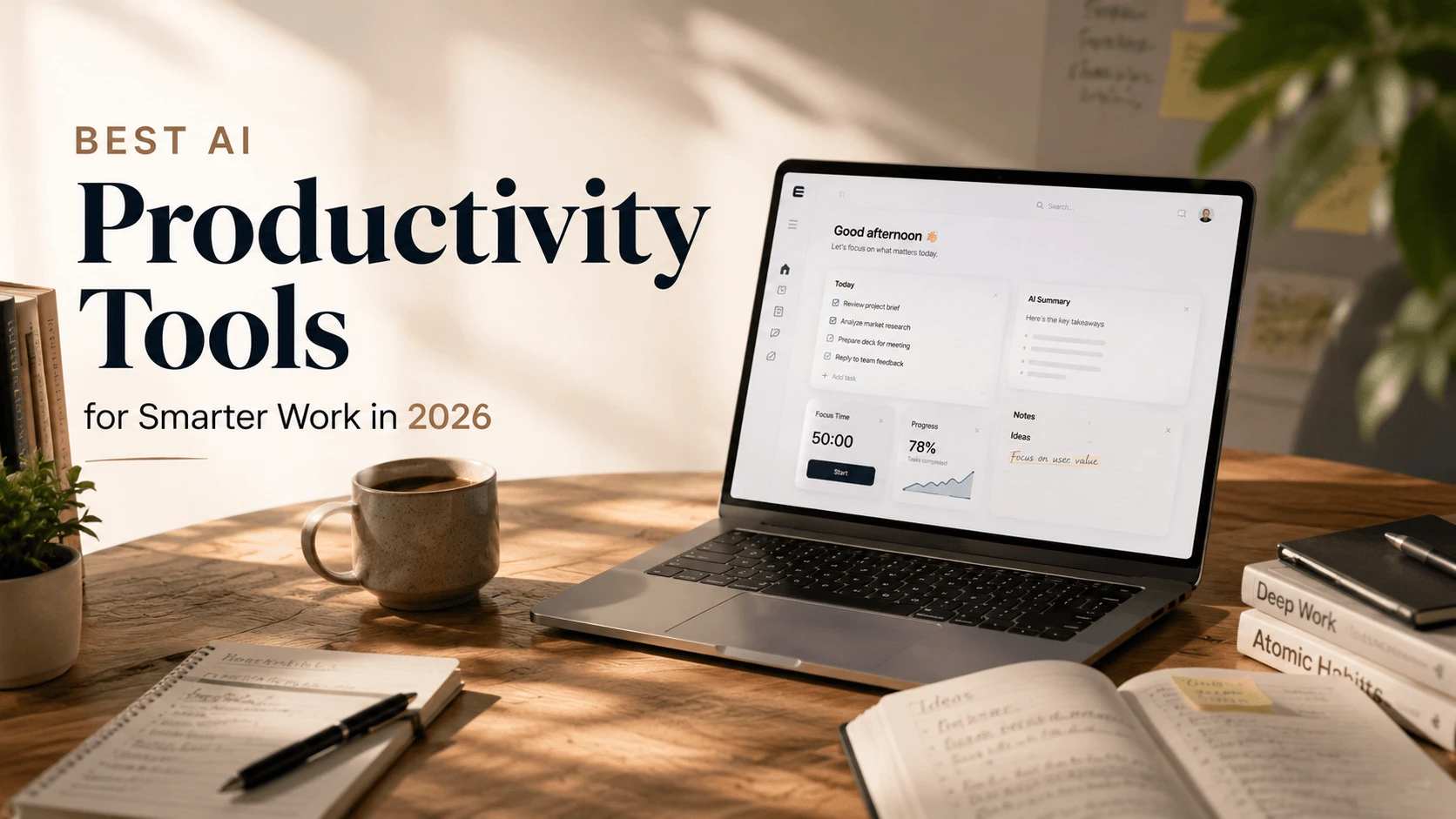 Best AI Productivity Tools for Smarter Work in 2026