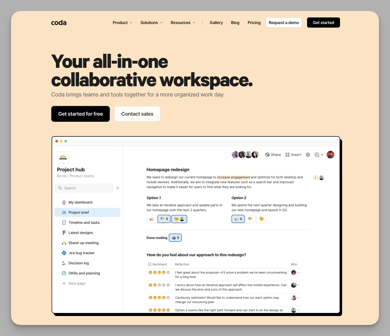 Coda official website