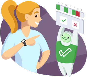 Way of Life color-coded habit tracking system