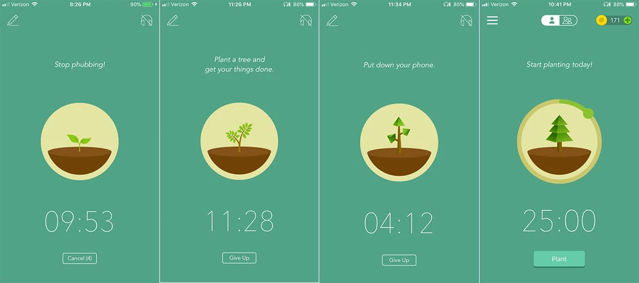 A small dose of plant science and focus with Forest app