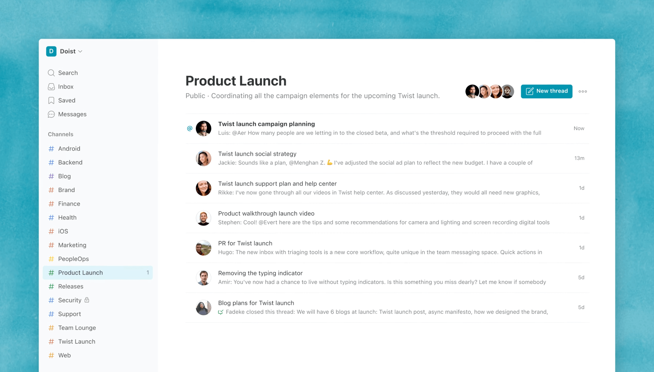 Twist非同期コミュニケーションツール