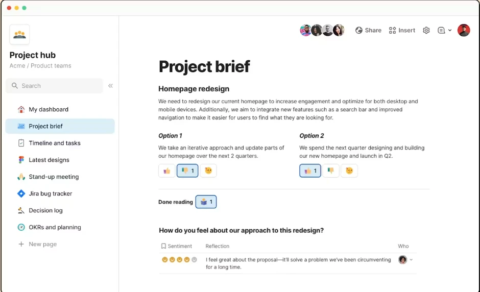 Coda button-driven automation inside a document workflow