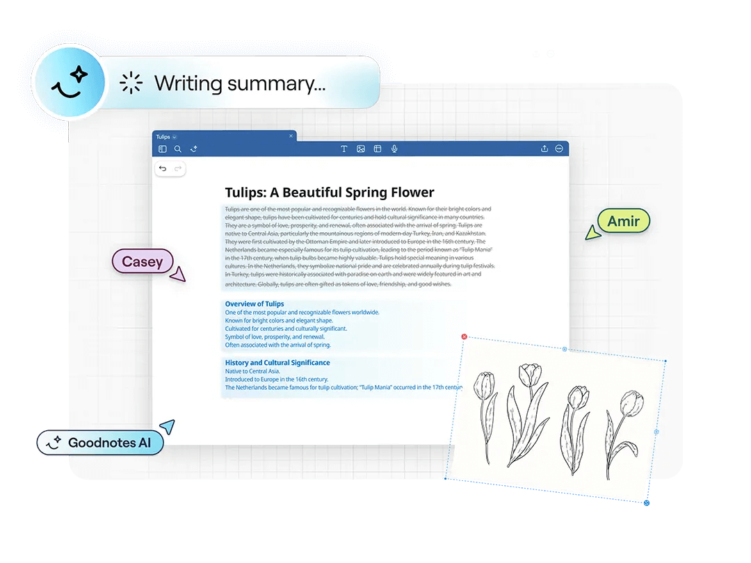 Goodnotes Handwriting AI feature demonstration