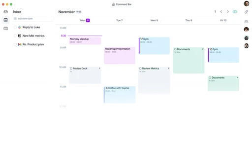 Akiflow drag-and-drop time blocking calendar
