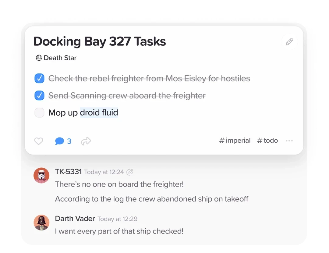 Supernotes real-time sharing and collaboration