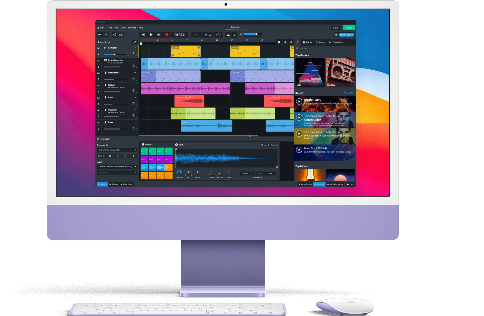 BandLab предлагает библиотеку звуков для музыки и подкастов