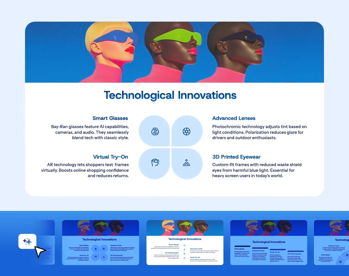 Презентация Gamma с раскрывающимися карточками и дополнительными деталями