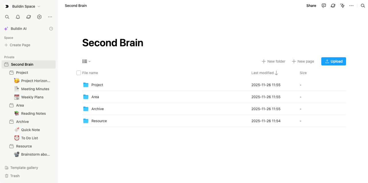 Buildinのフォルダ構造