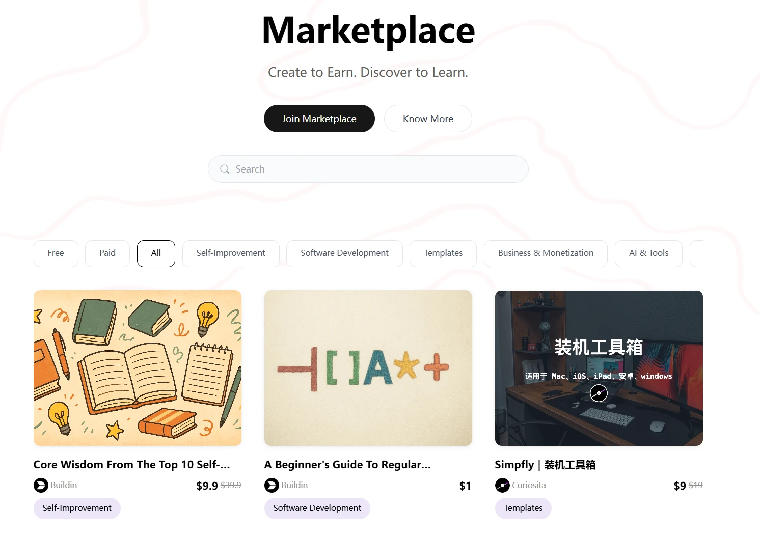 Buildin Marketplace