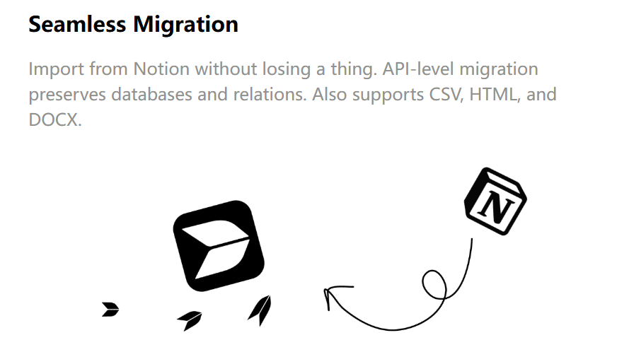 Buildin может импортировать из Notion без потерь