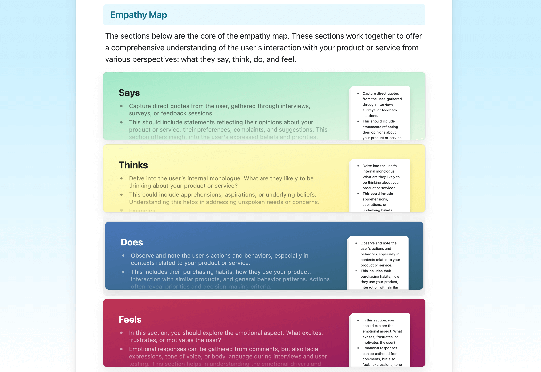 Craft共感マップテンプレート