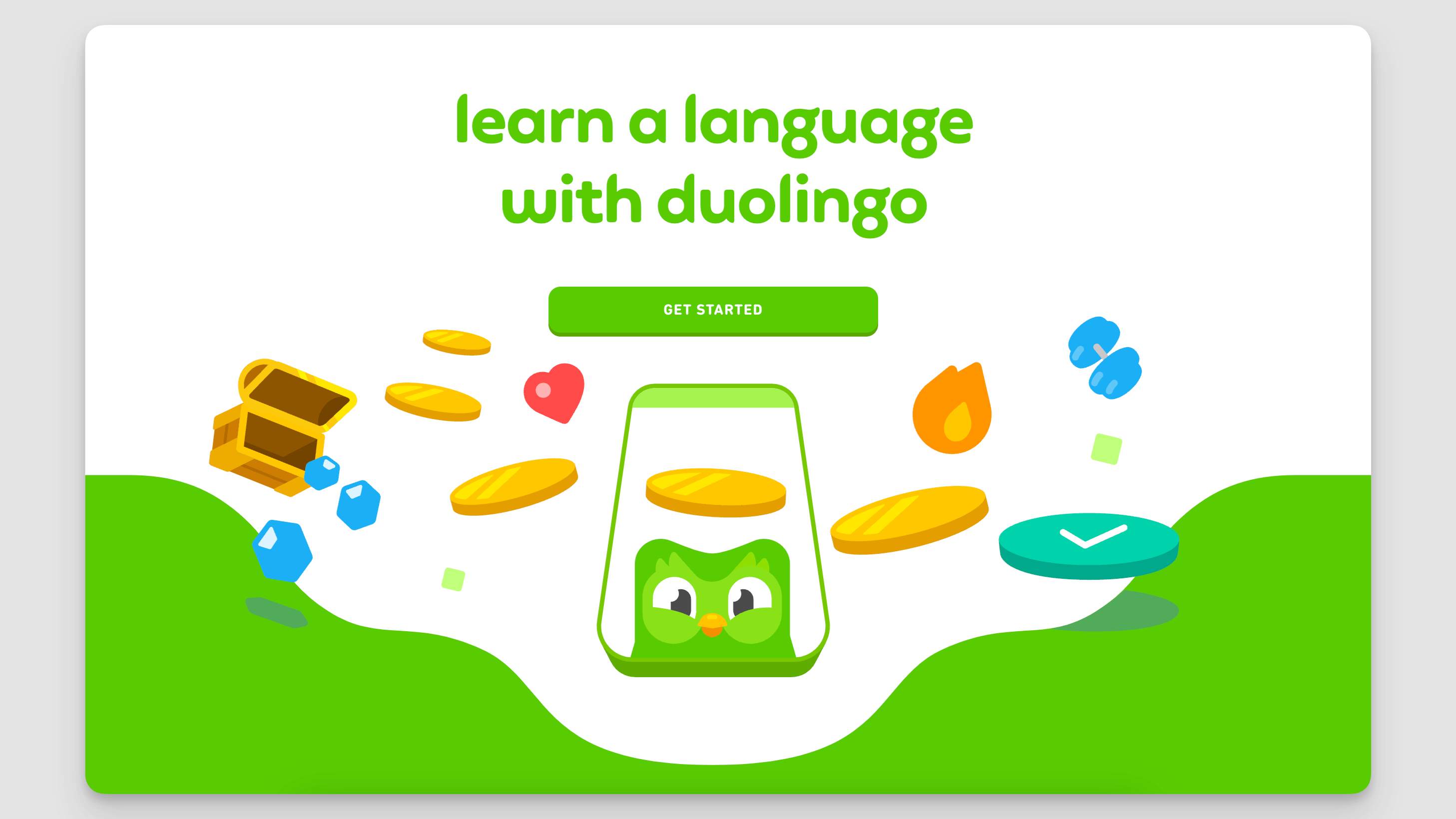 Duolingoアプリのインターフェース