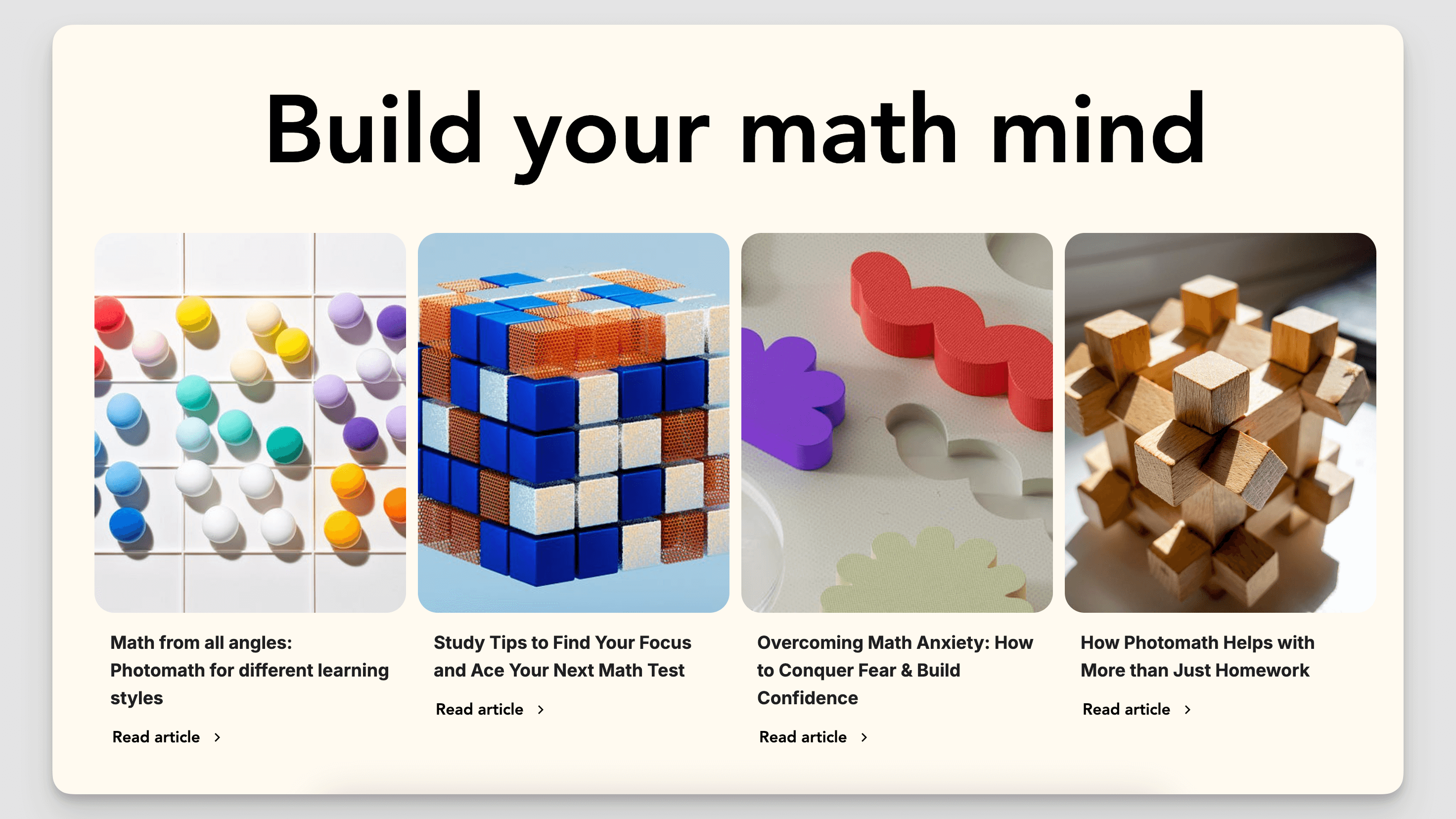 Photomath数学解答アプリ