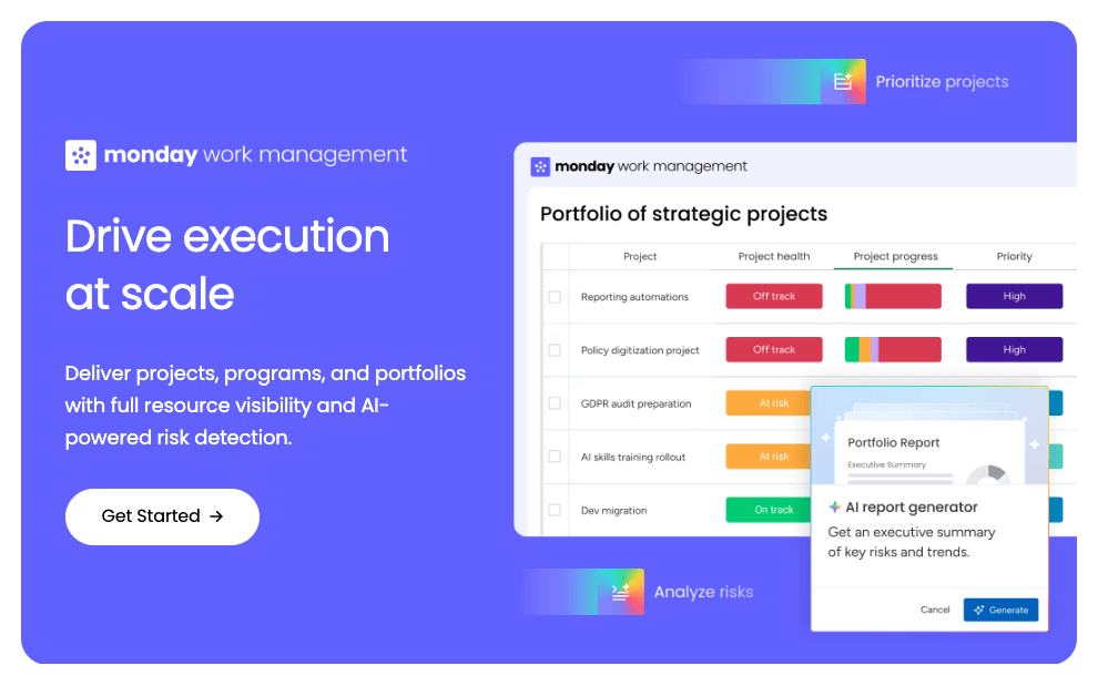 Monday.comプロジェクト管理