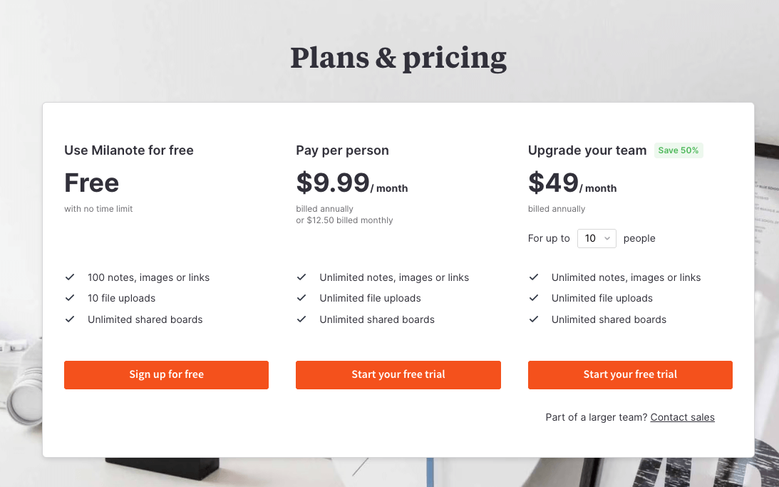 Milanoteクリエイティブワークスペース