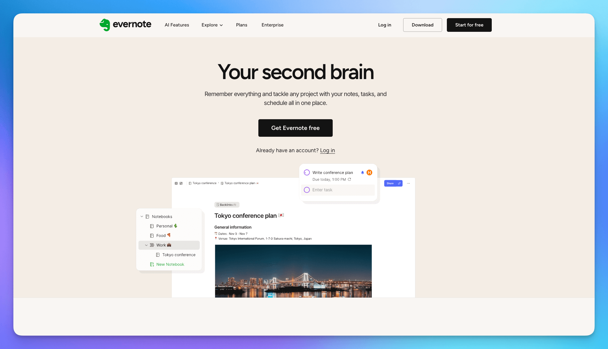 Приложение Evernote с веб-клиппером