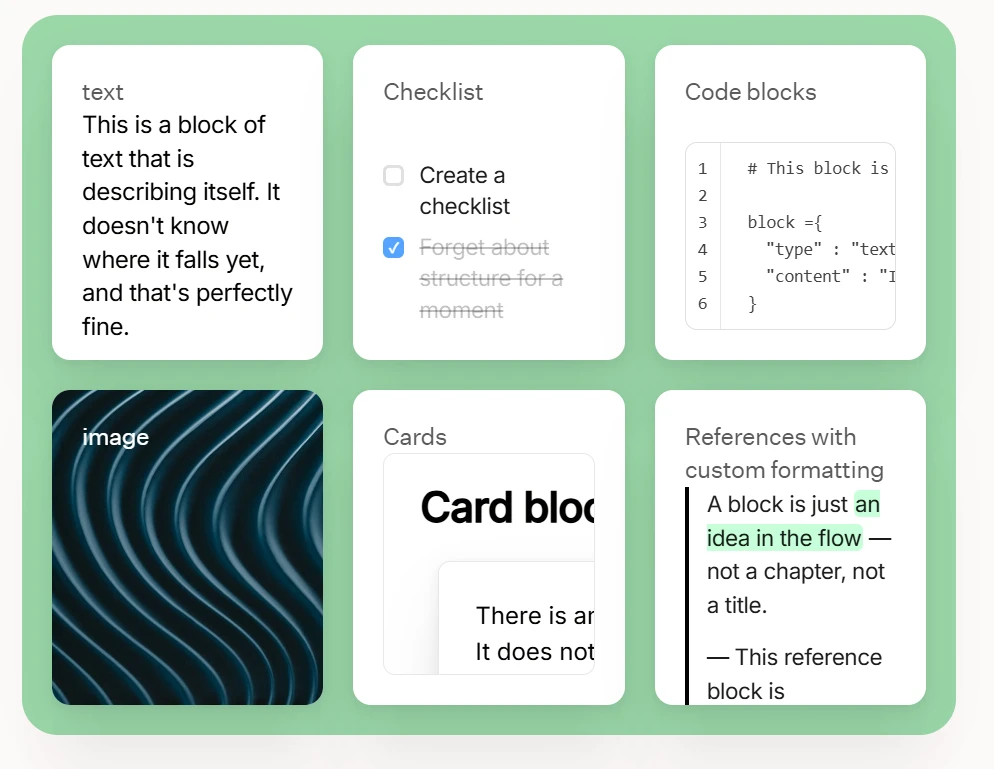Карточки и вложенная структура документов в Craft