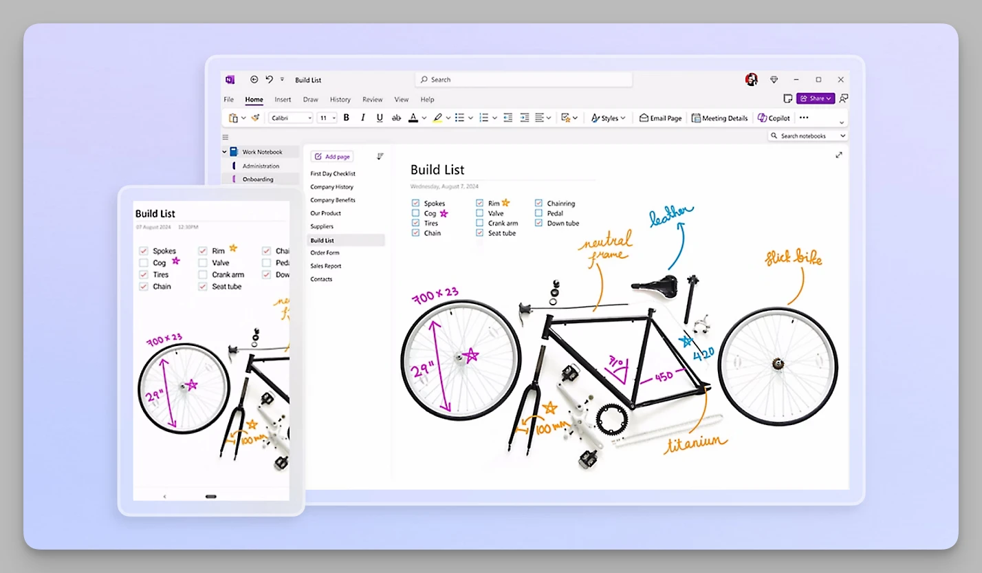 OneNote — цифровые чернила и мультимедийные возможности для свободного ввода