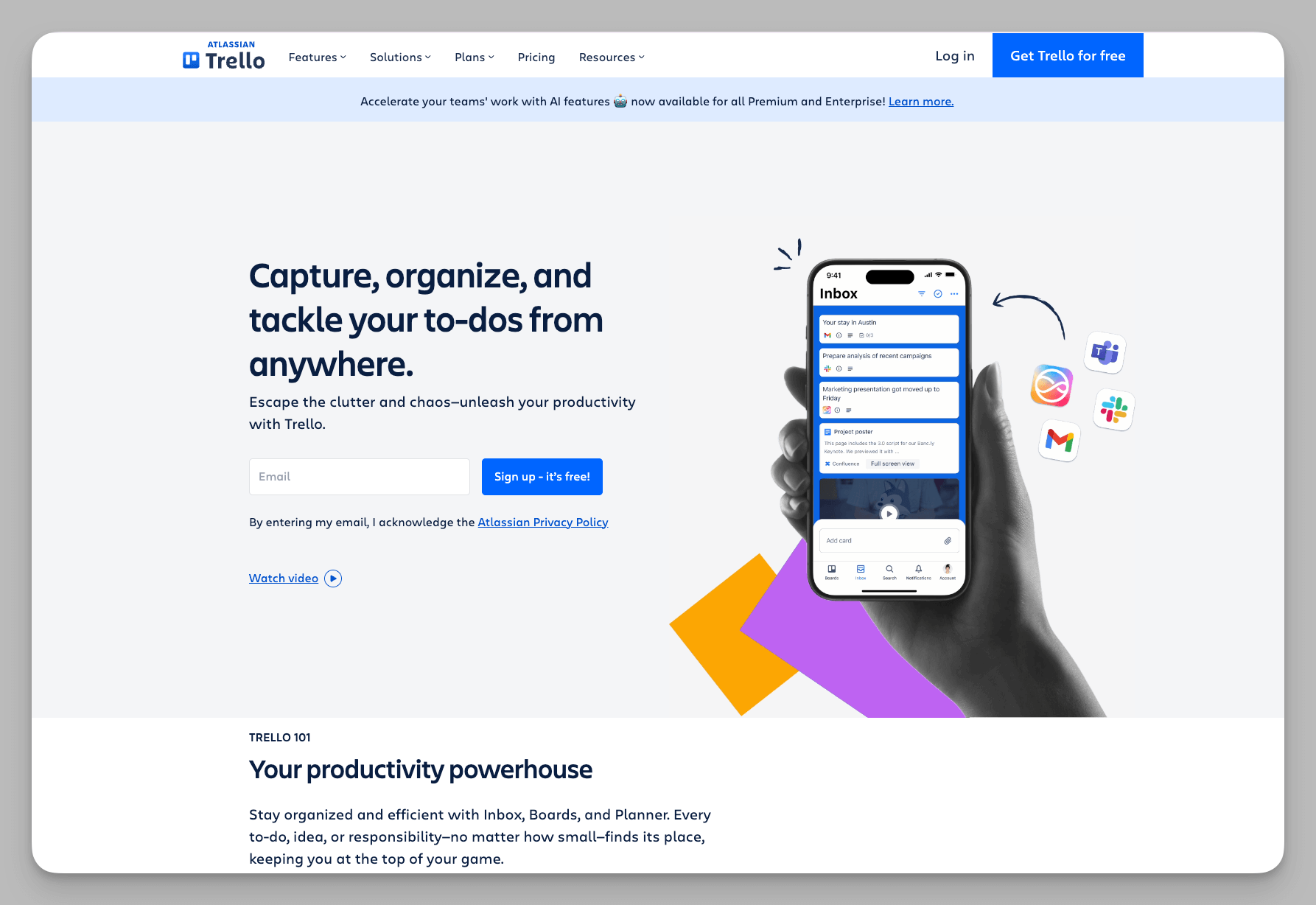 Trello - Visual kanban project management