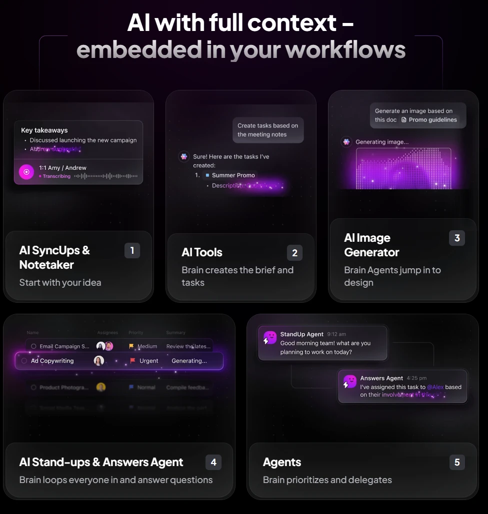 ClickUp AI Agent for automated task generation and assignment