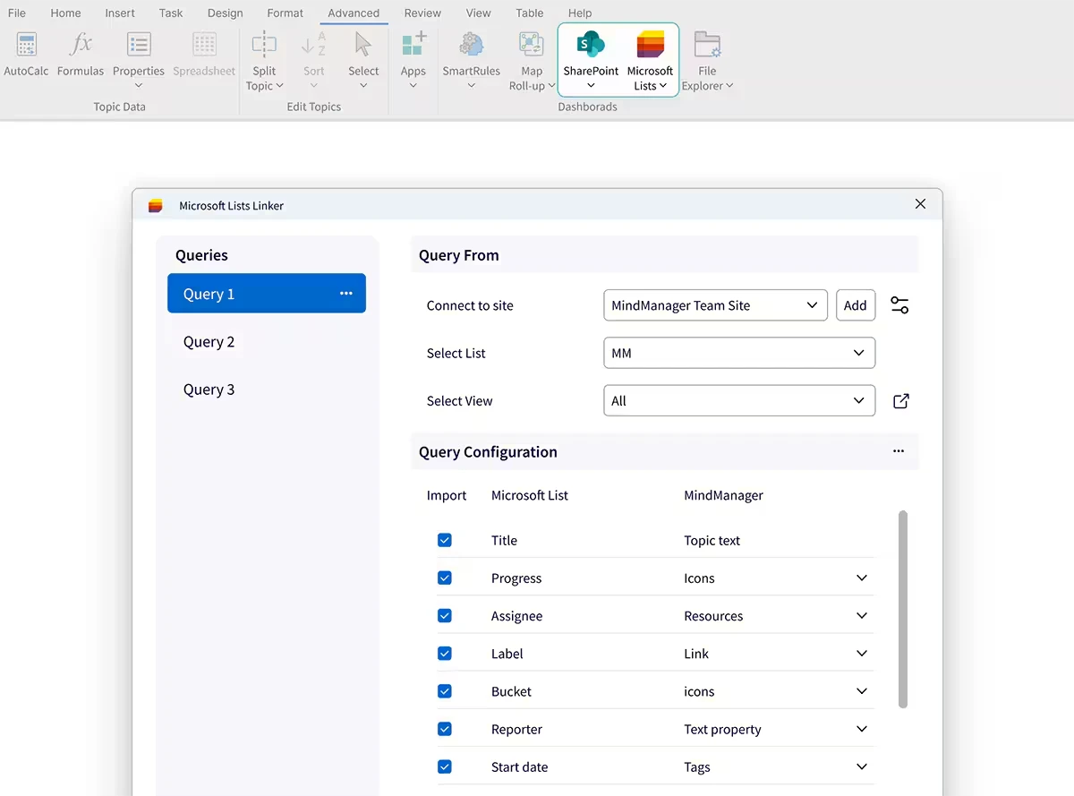 MindManager Microsoft integration for enterprise workflows