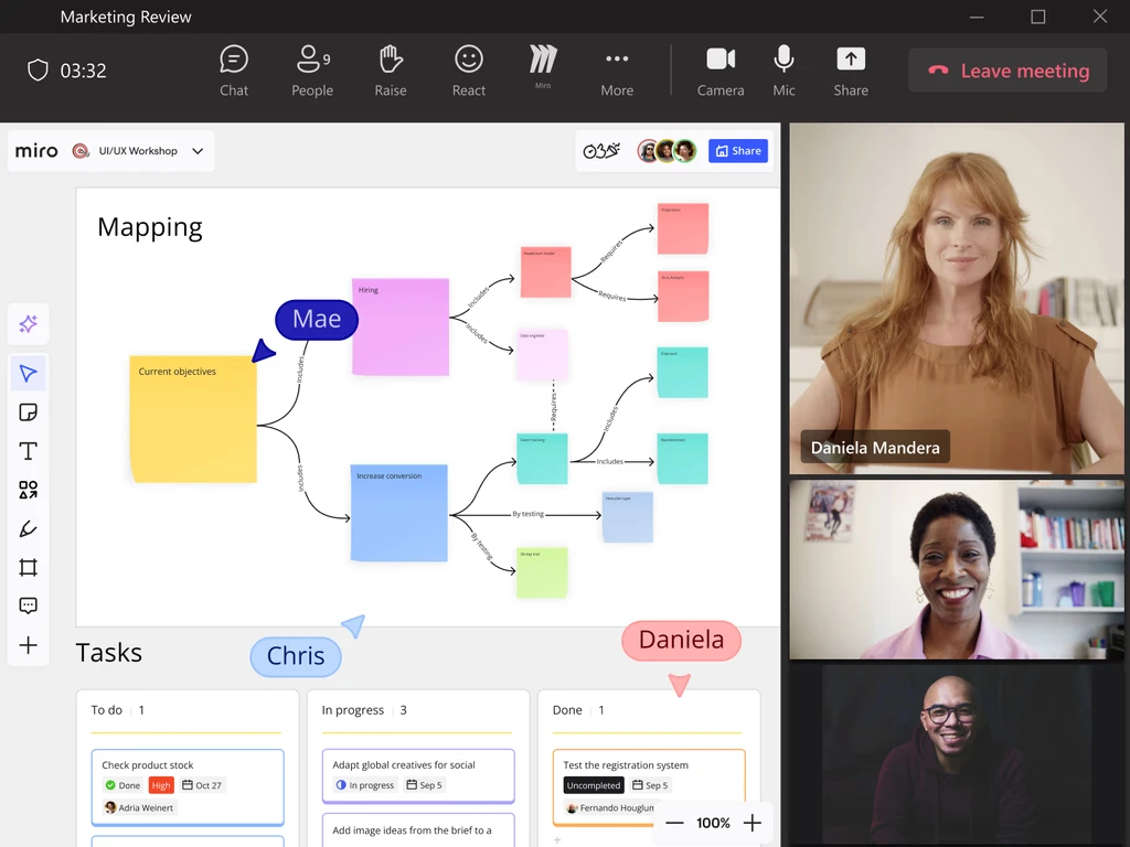 Miro enterprise ecosystem with collaboration tools