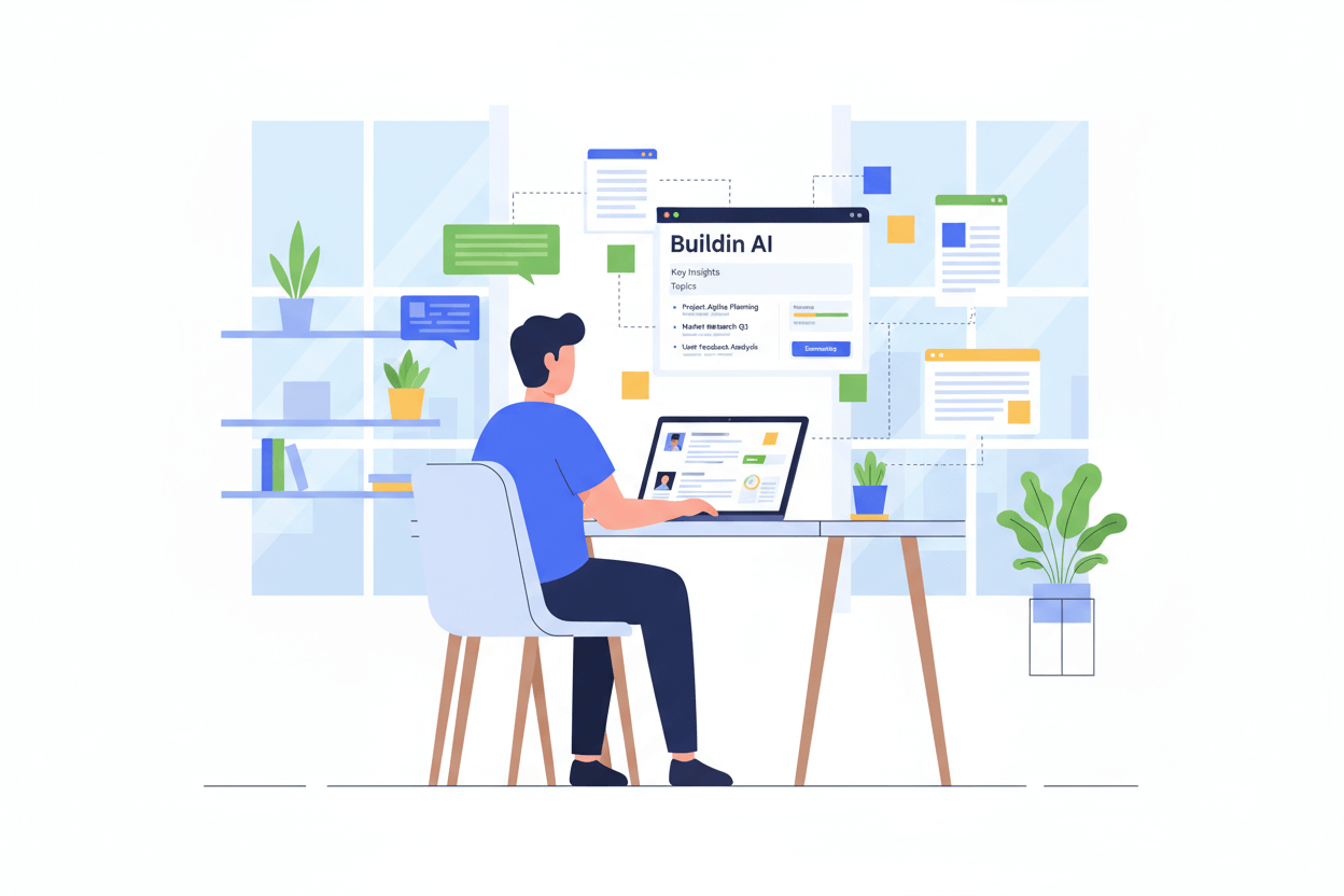 Резюмирование заметок по темам в Buildin AI для повышения ясности информации и продуктивности