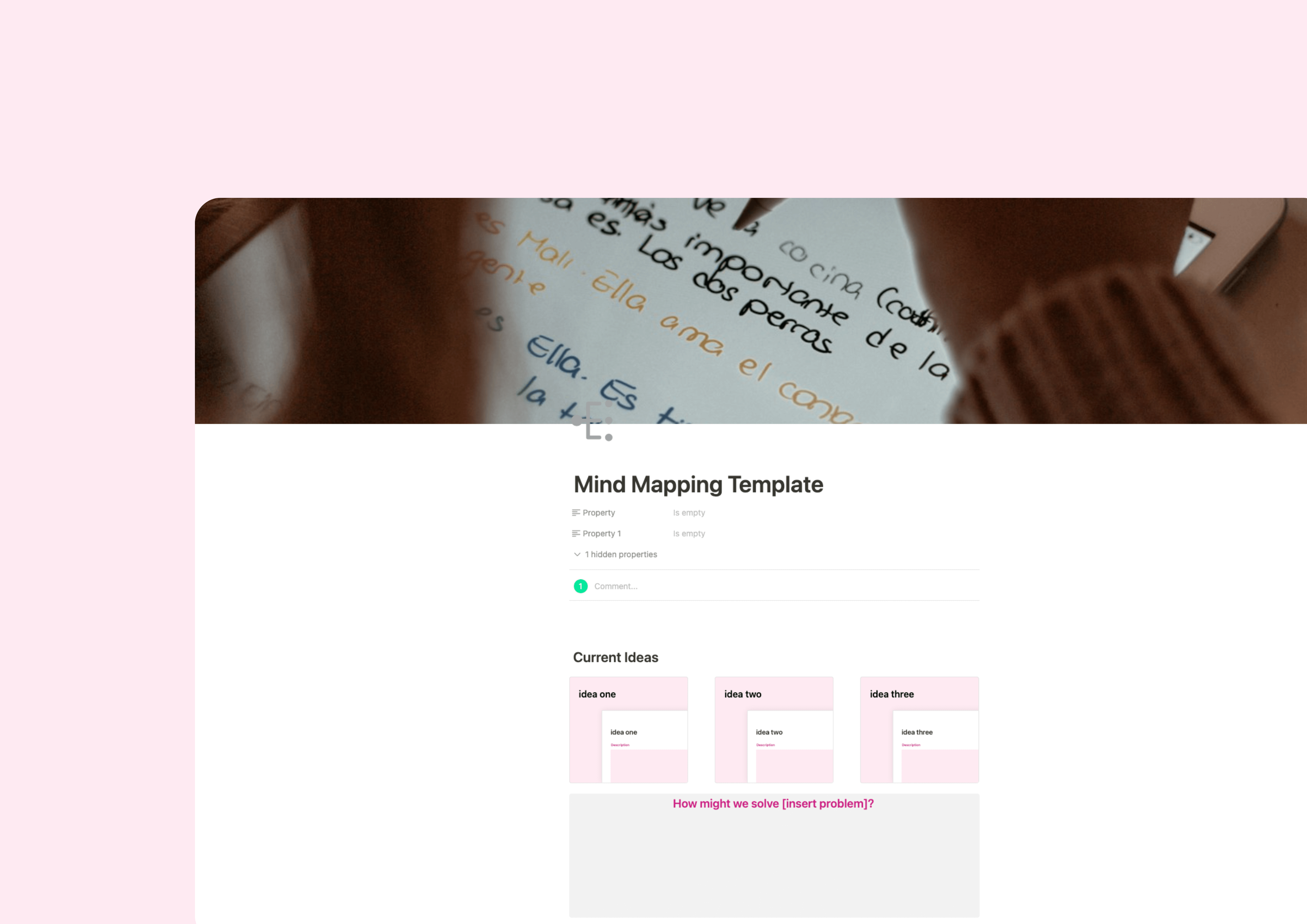 Mind Mapping Template