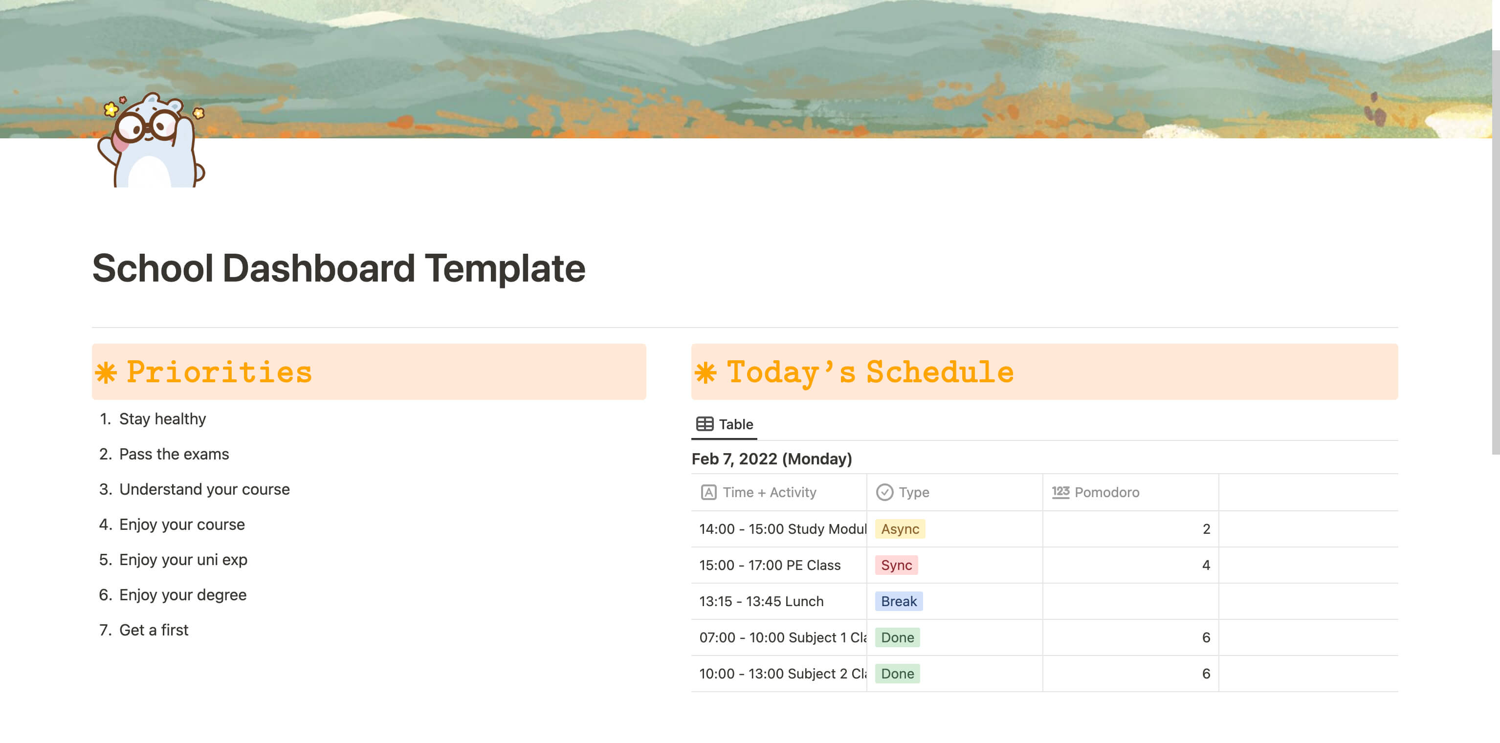 スクールダッシュボード
