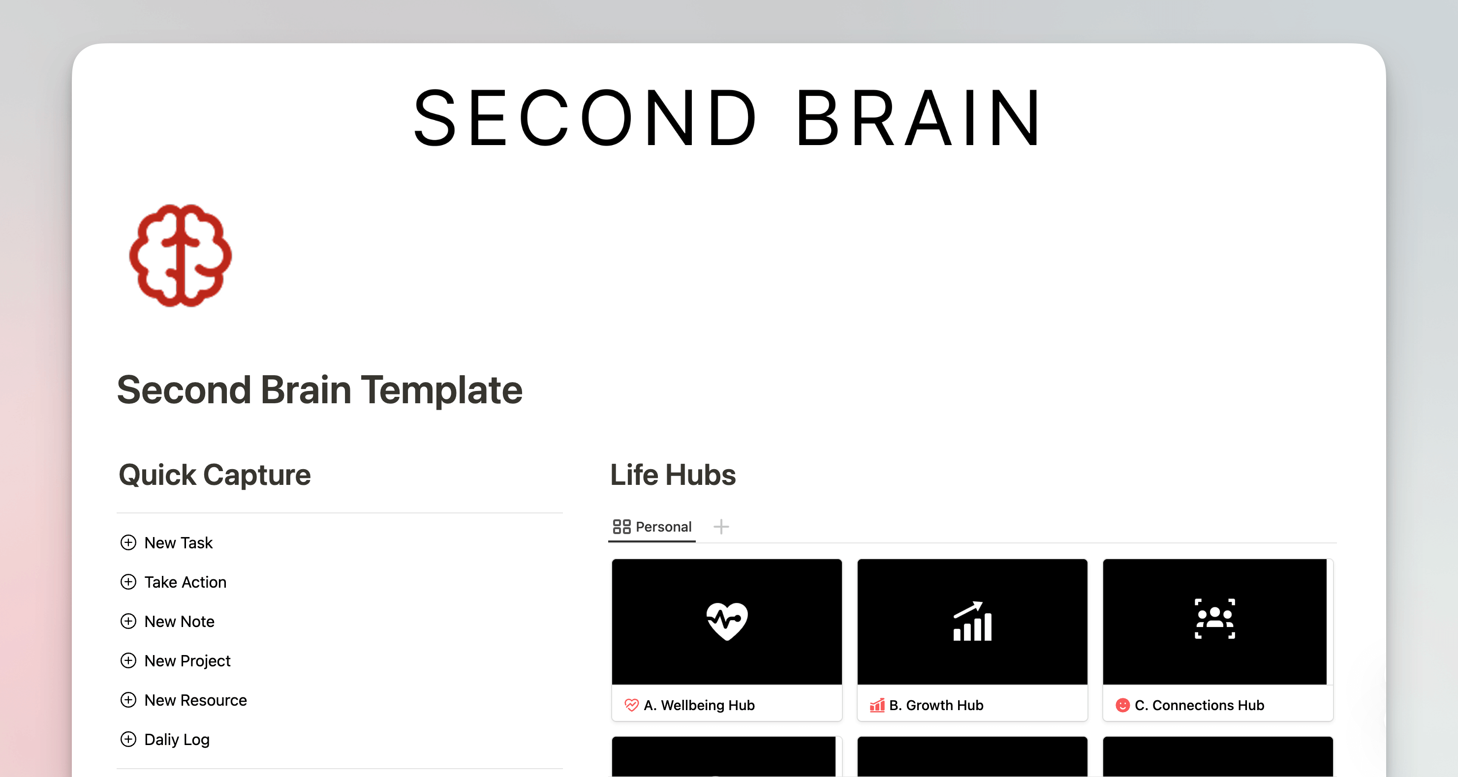 セカンドブレインテンプレート